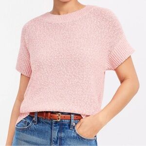 Loft - Ribtrim Wedge Sweater- Pink Cloud